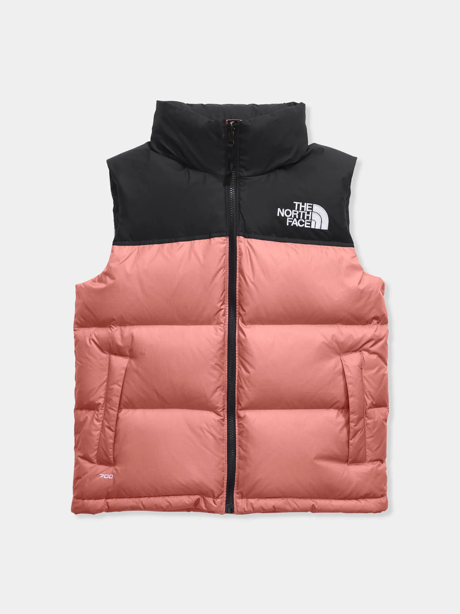 1996 Retro Nuptse Vest in Light Mahogany