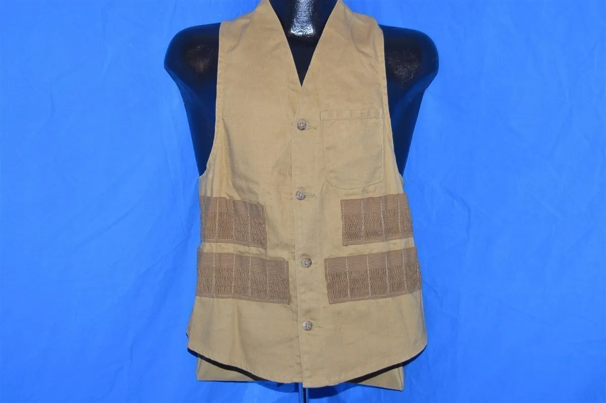 50s American Field Brown Duck Hunting Vest Small