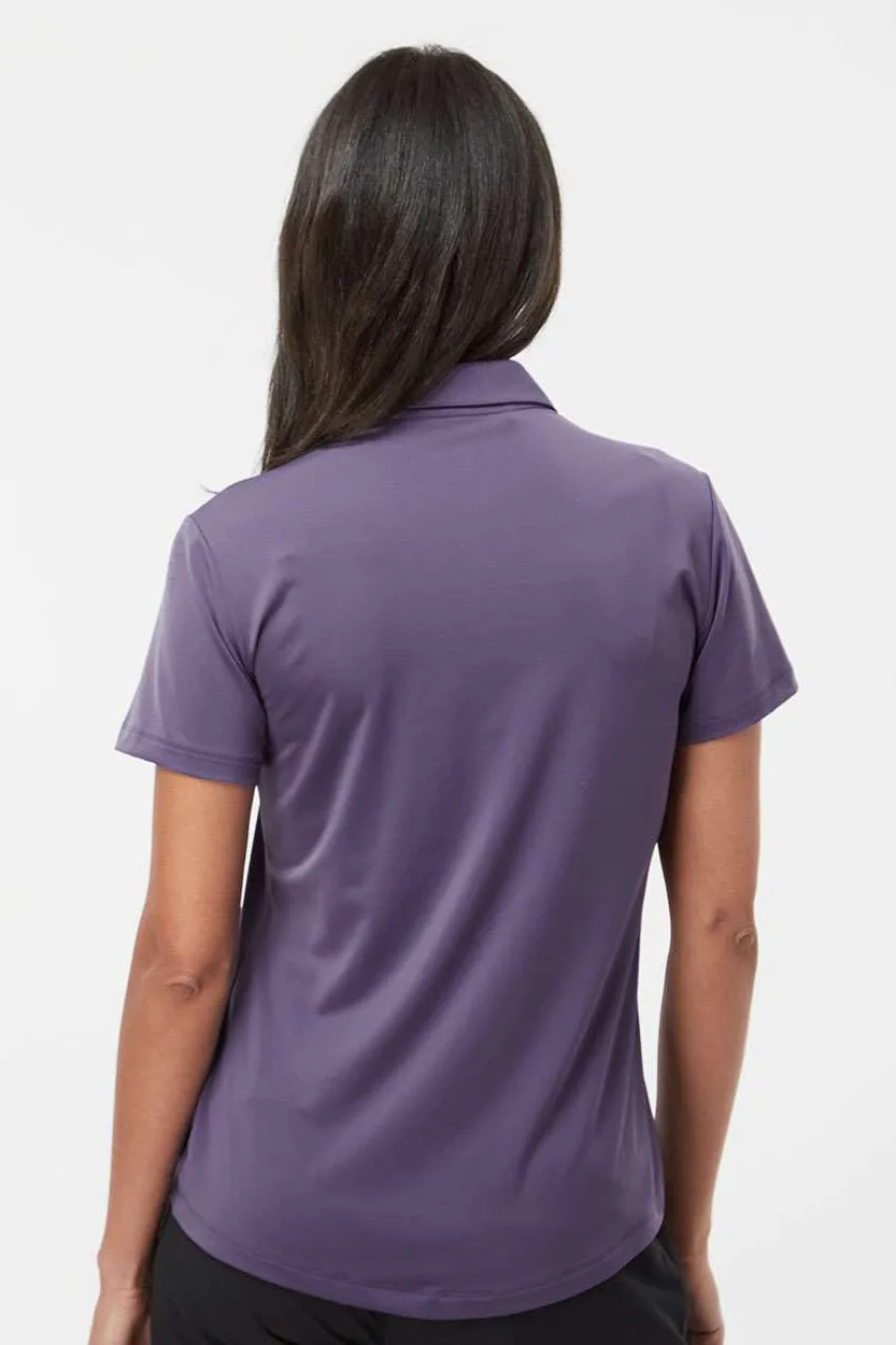 Adidas Womens Ultimate Moisture Wicking Short Sleeve Polo Shirt - Tech Purple