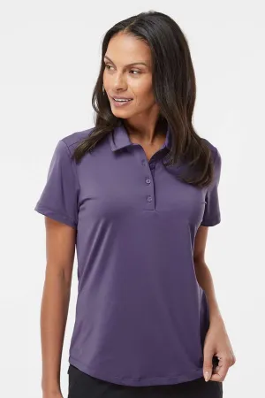 Adidas Womens Ultimate Moisture Wicking Short Sleeve Polo Shirt - Tech Purple