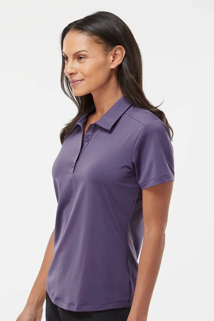 Adidas Womens Ultimate Moisture Wicking Short Sleeve Polo Shirt - Tech Purple