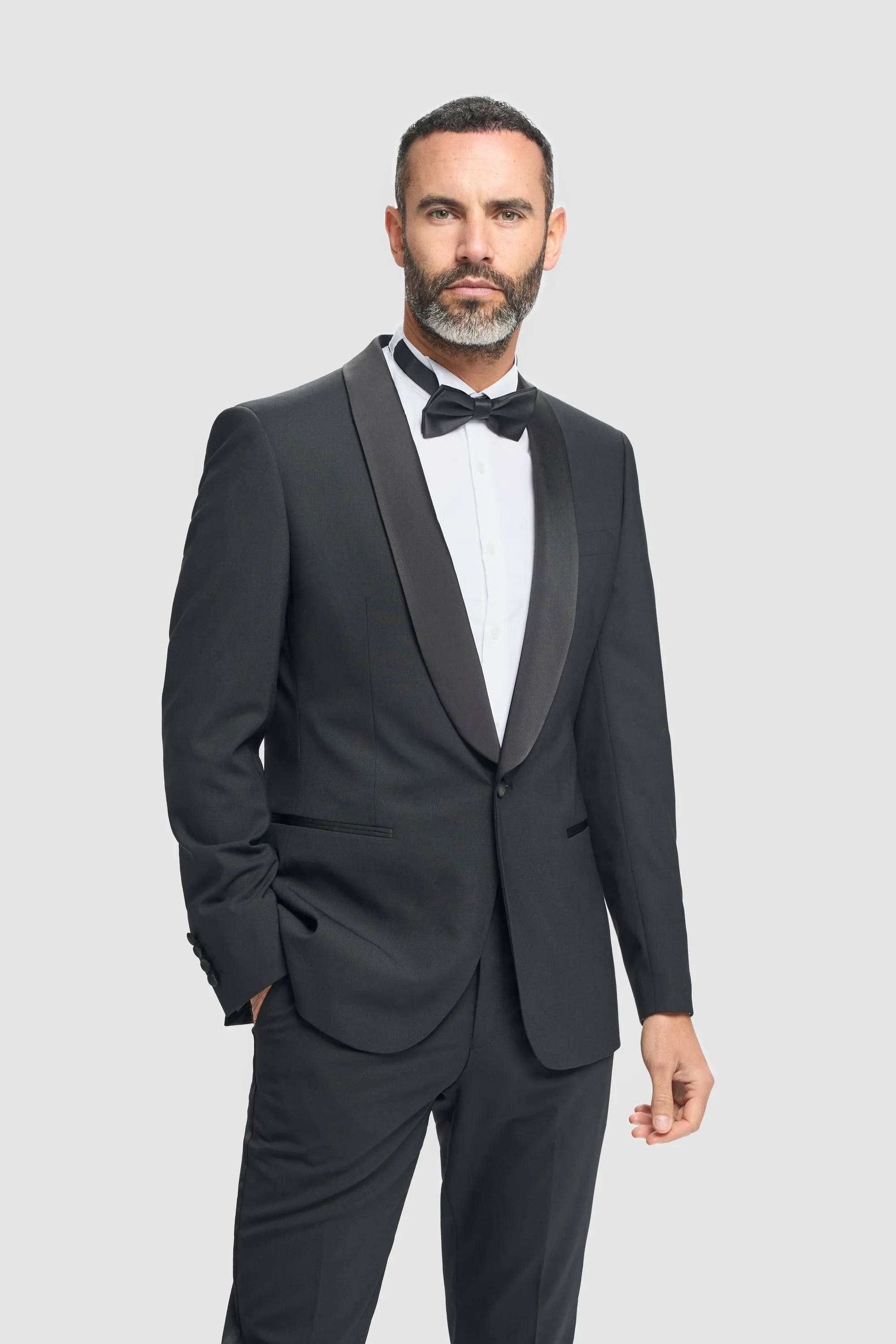 Aspen Black Two Piece Suit