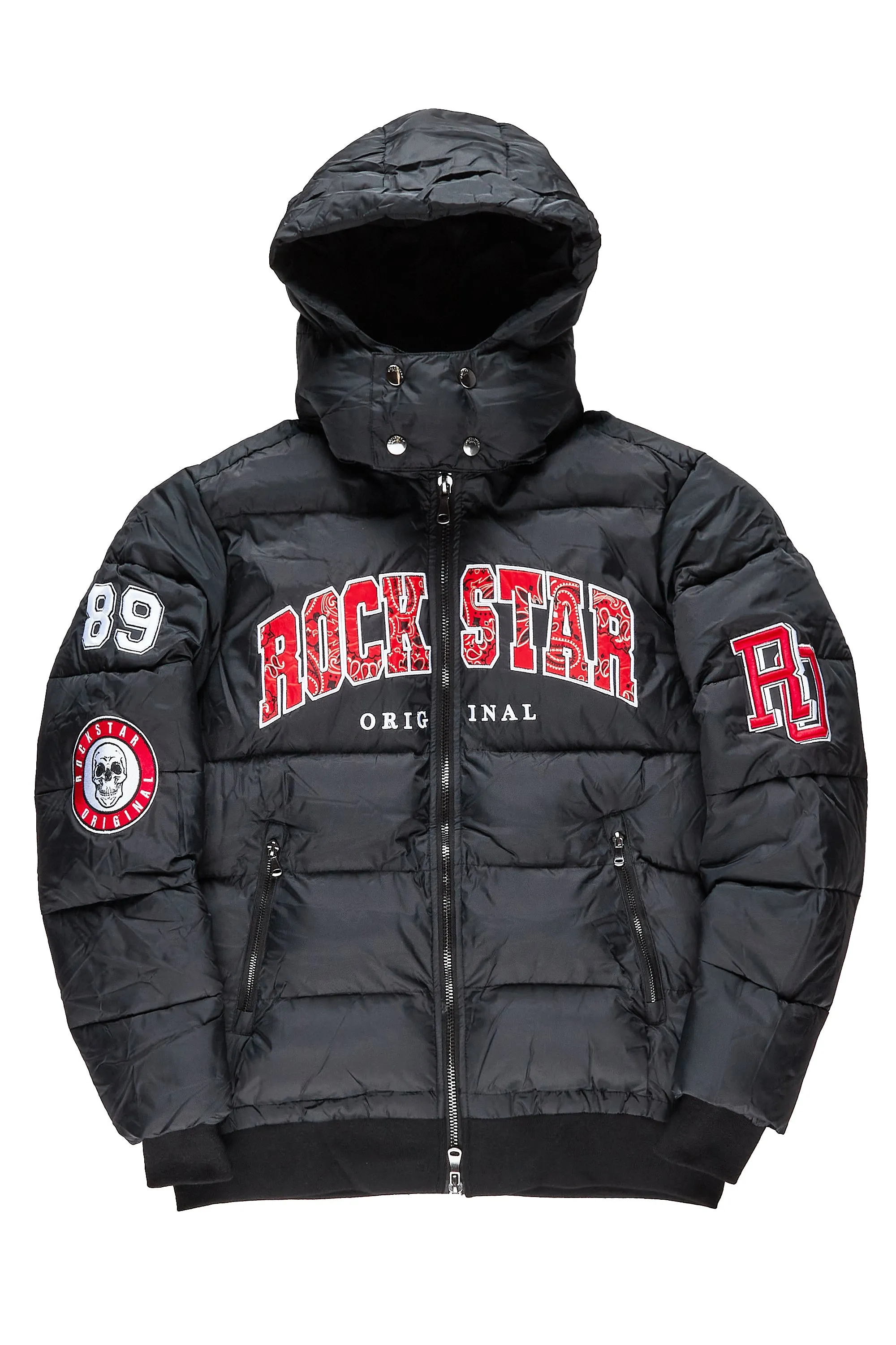 Boys Bronx Black Heavy Puffer Jacket