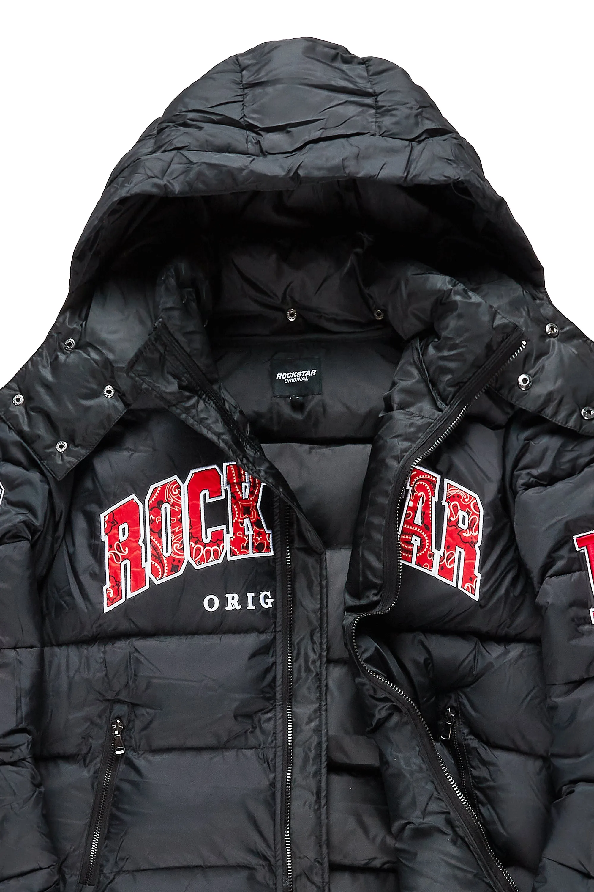 Boys Bronx Black Heavy Puffer Jacket