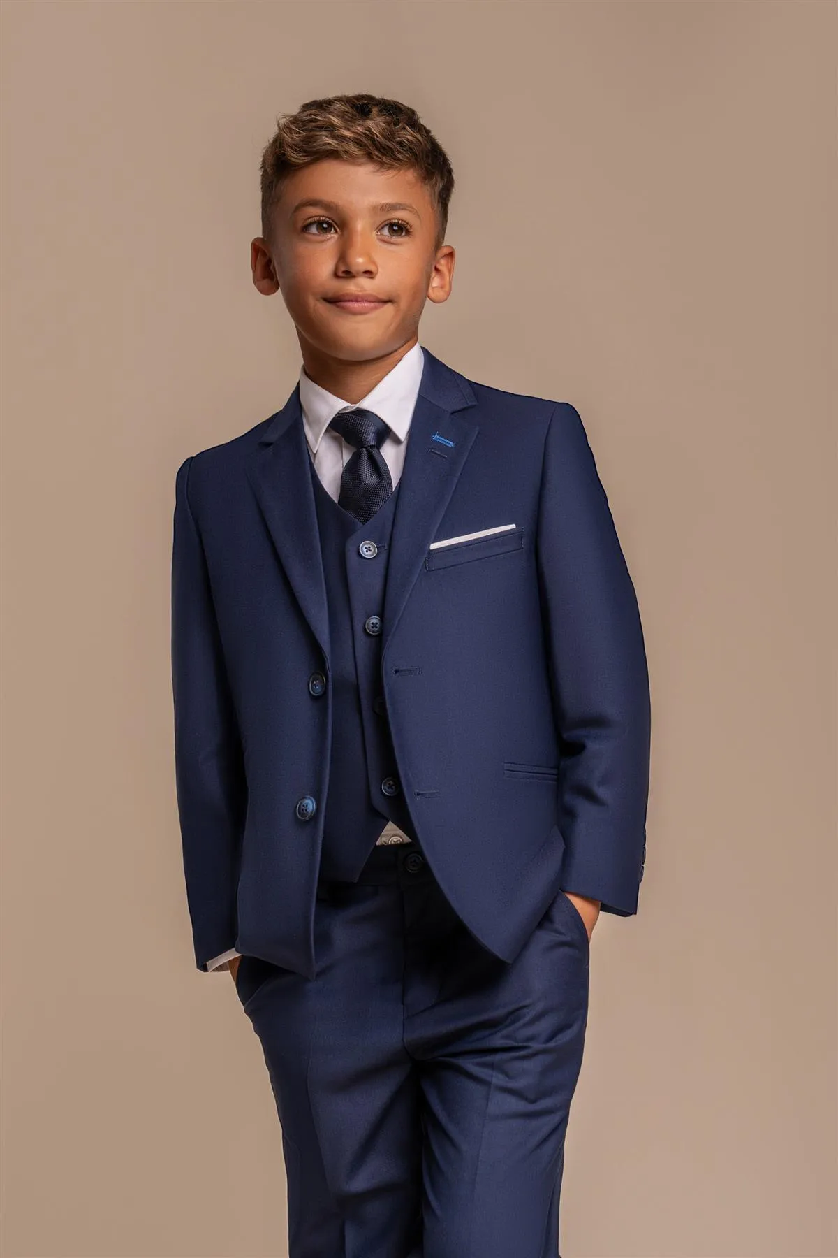 Boys Jefferson Navy Three Piece Suit