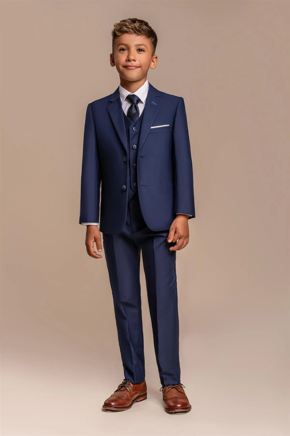 Boys Jefferson Navy Three Piece Suit