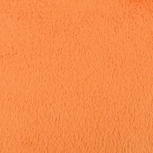 Bright Orange Double Face Shaggy Fleece Knit Fabric