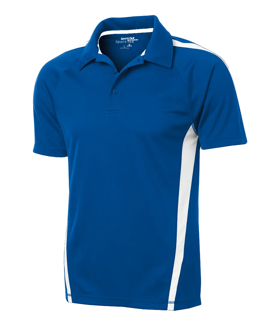 C1764M Mens Micro-Mesh Colorblock Polo