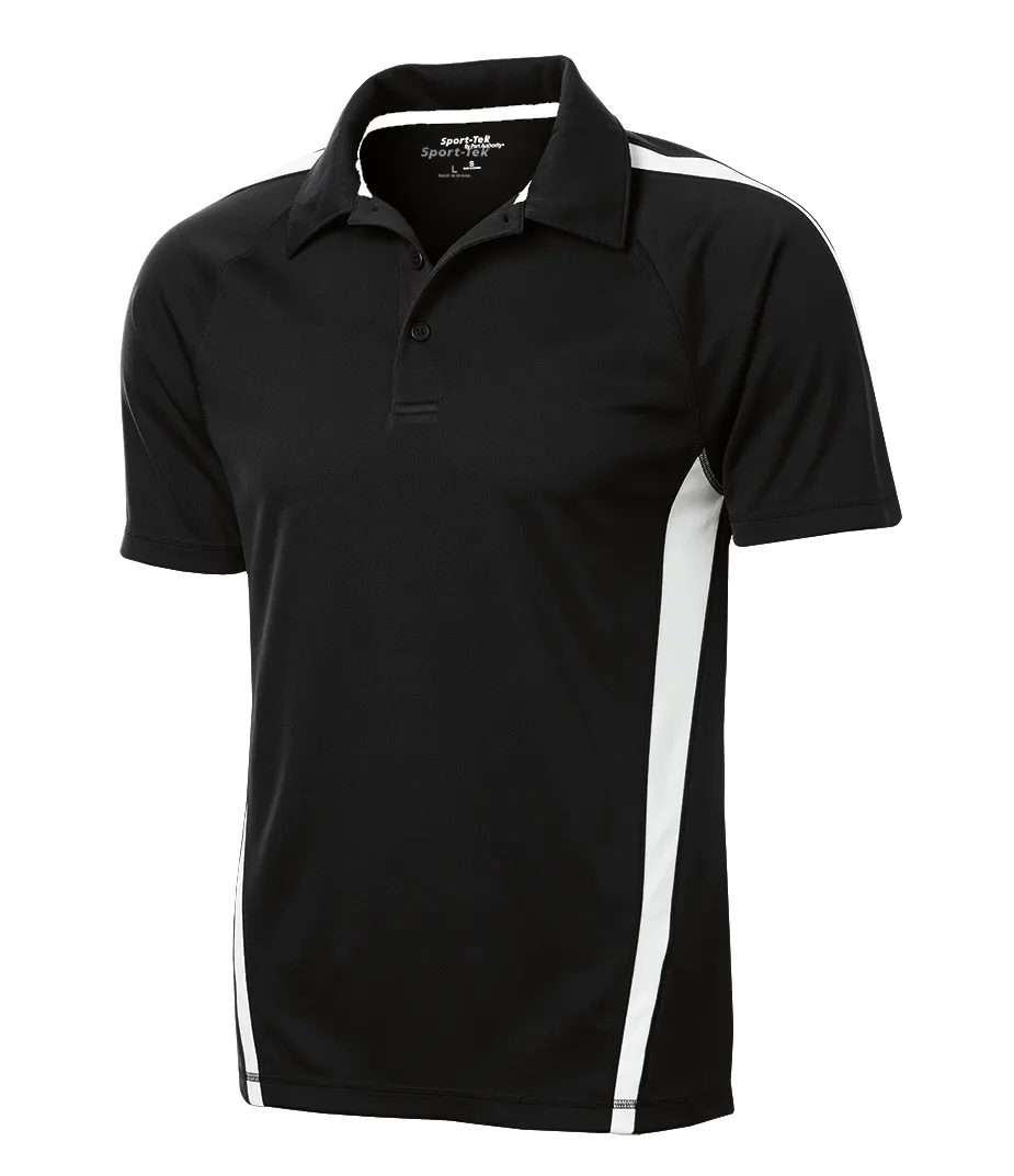 C1764M Mens Micro-Mesh Colorblock Polo