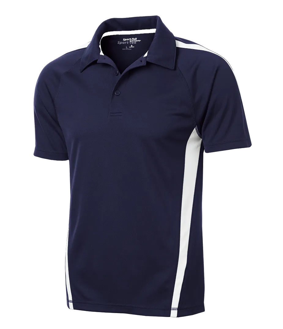 C1764M Mens Micro-Mesh Colorblock Polo