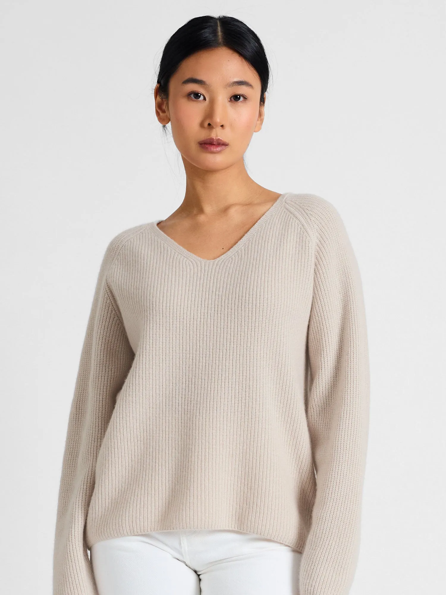 Cashmere sweater "Maya" - cream