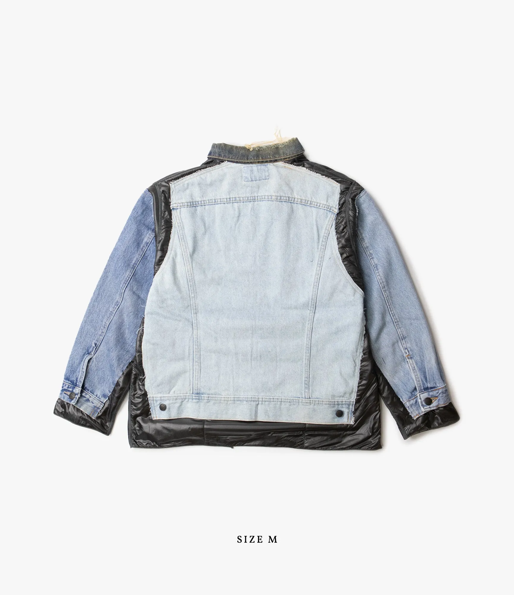 Covered Jacket – Indigo Denim / Black Ripstop Nylon