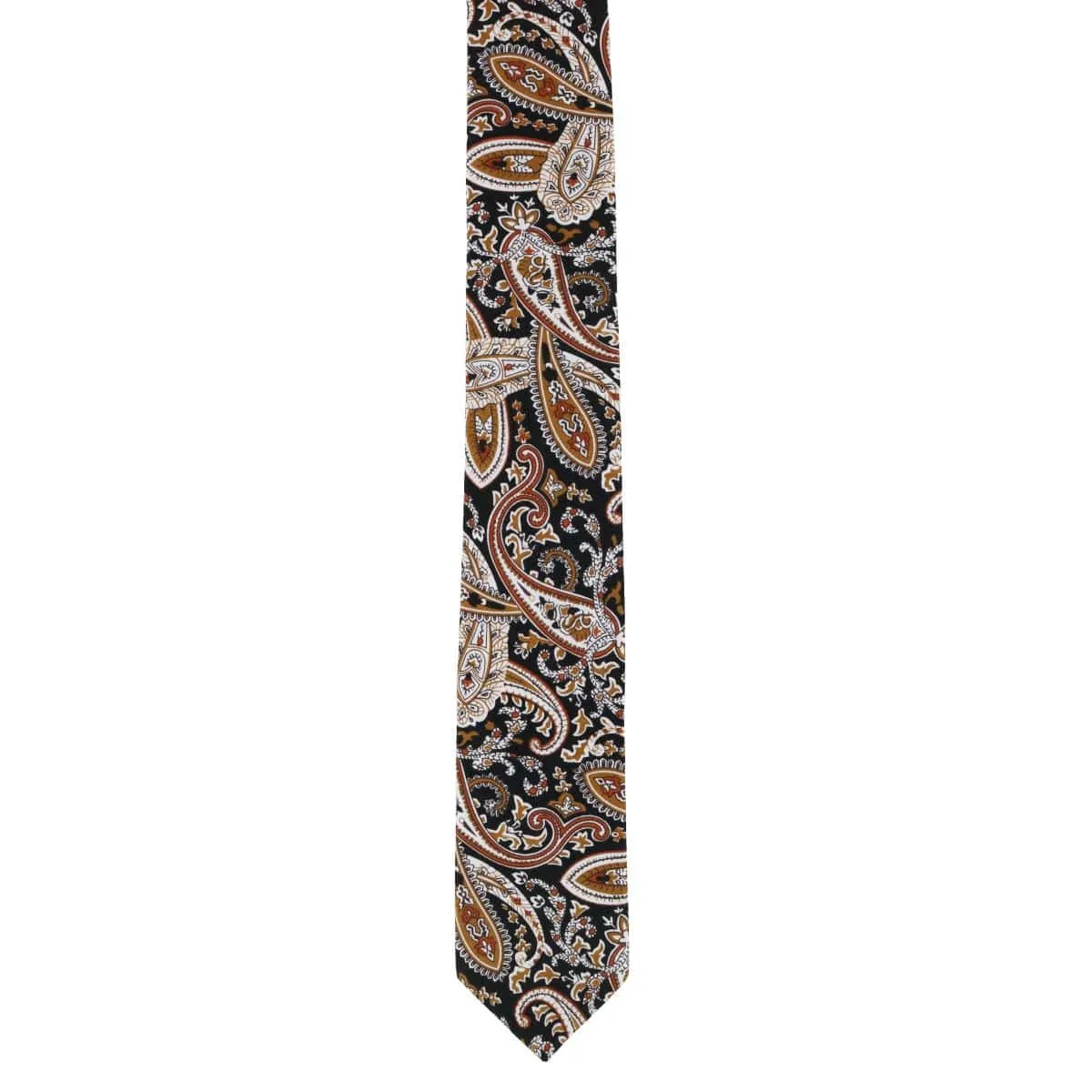 CTM® Men's Cotton Paisley Slim Tie