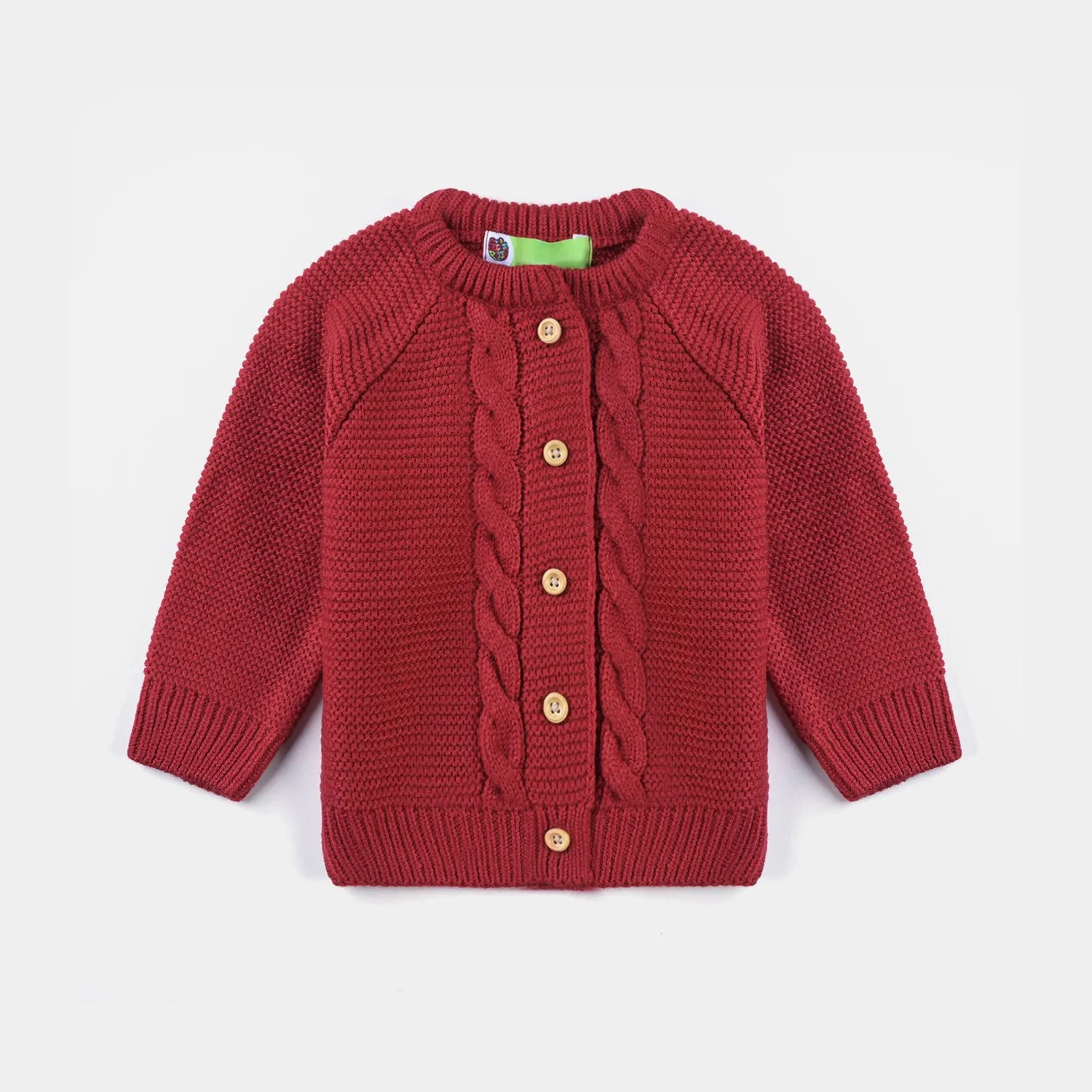 Infant Girls Sweater knit 2PC Suit Celtic Cable-Red