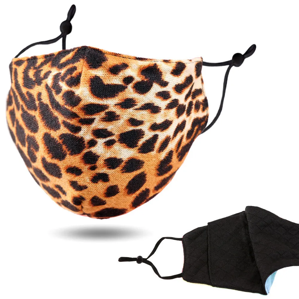 Jolie Brown Leopard Fashion Mask