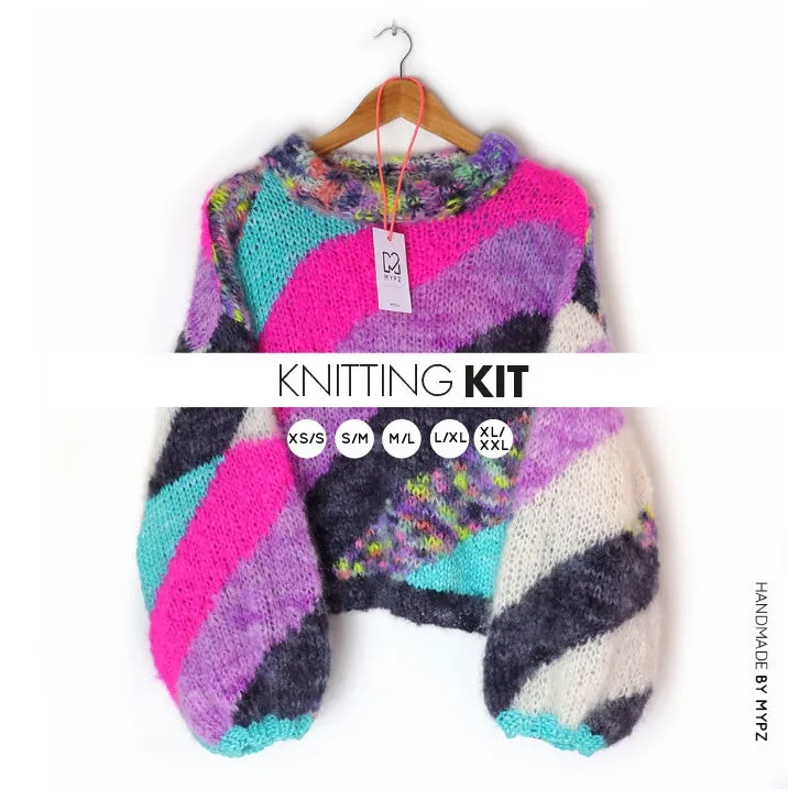 Knitting Kit – MYPZ Mohair Pullover Roxette No8 (ENG-NL)