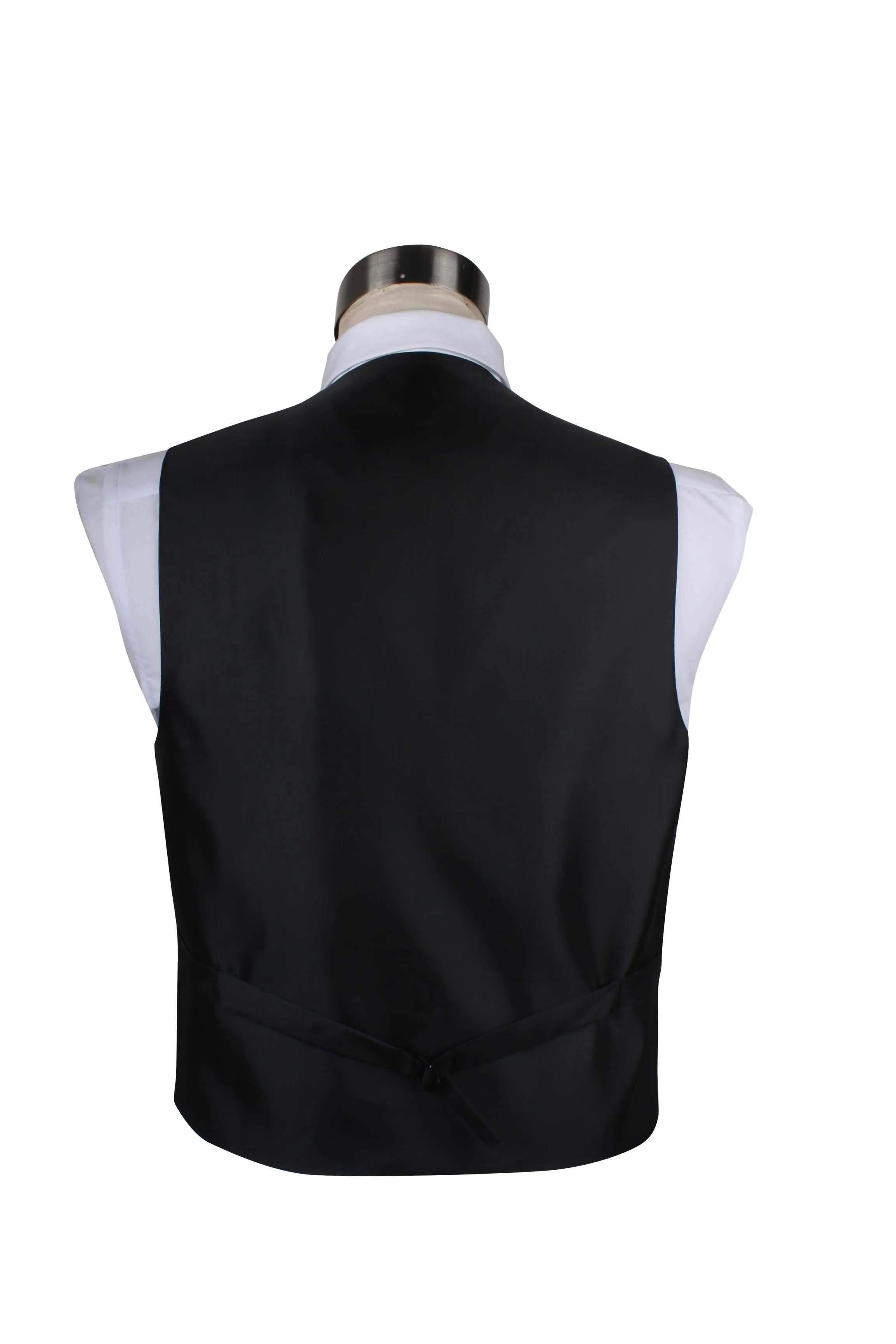 Mens Black Plain Vest Waistcoat