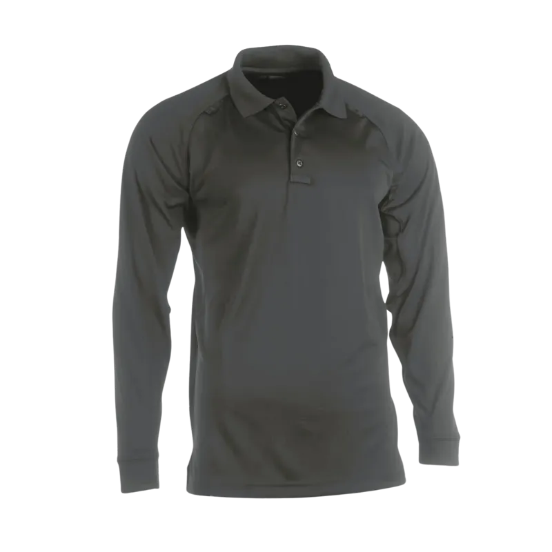 Men's Long Sleeve Performance Polo | TDU Green