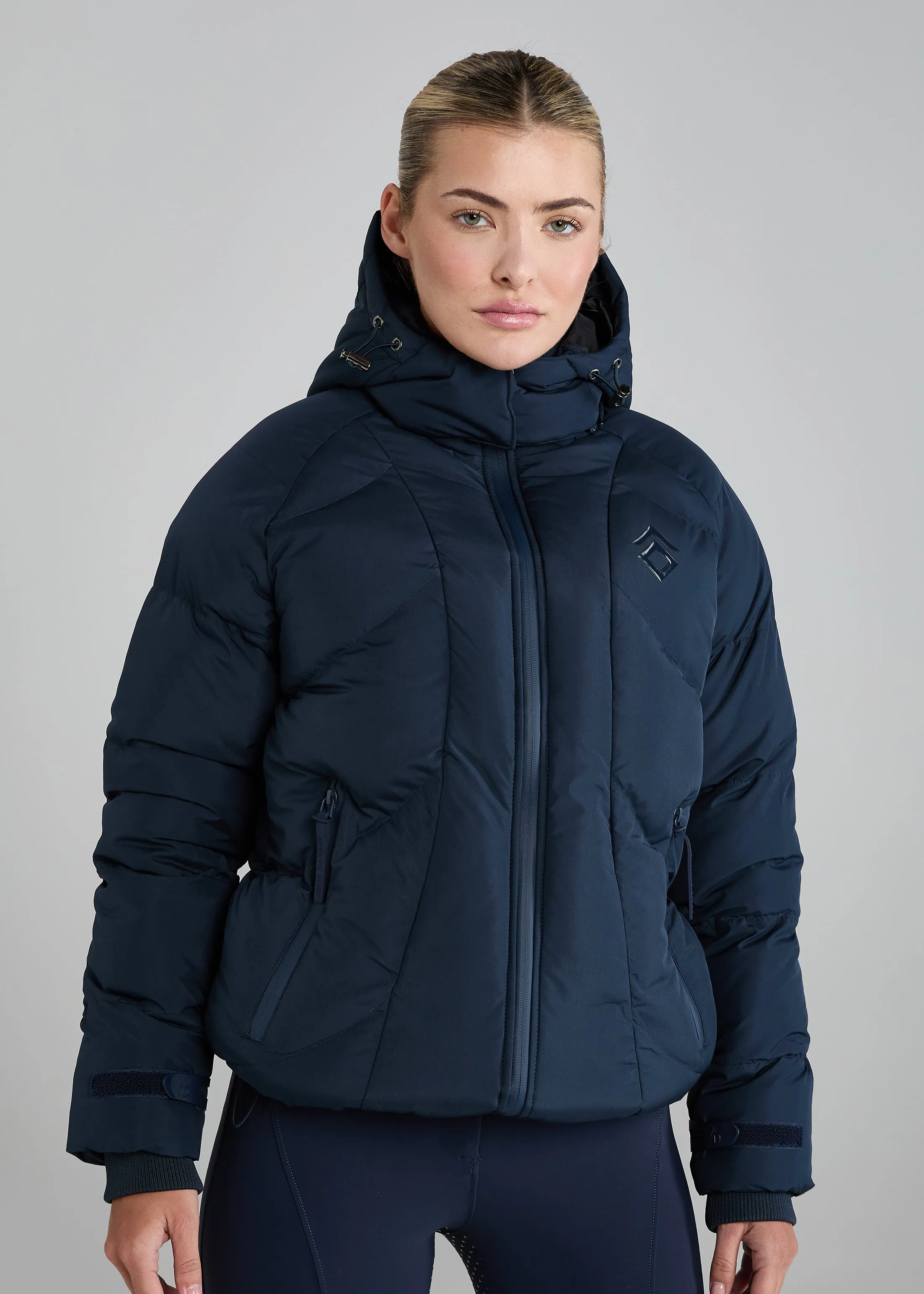 Navy Puffer Coat