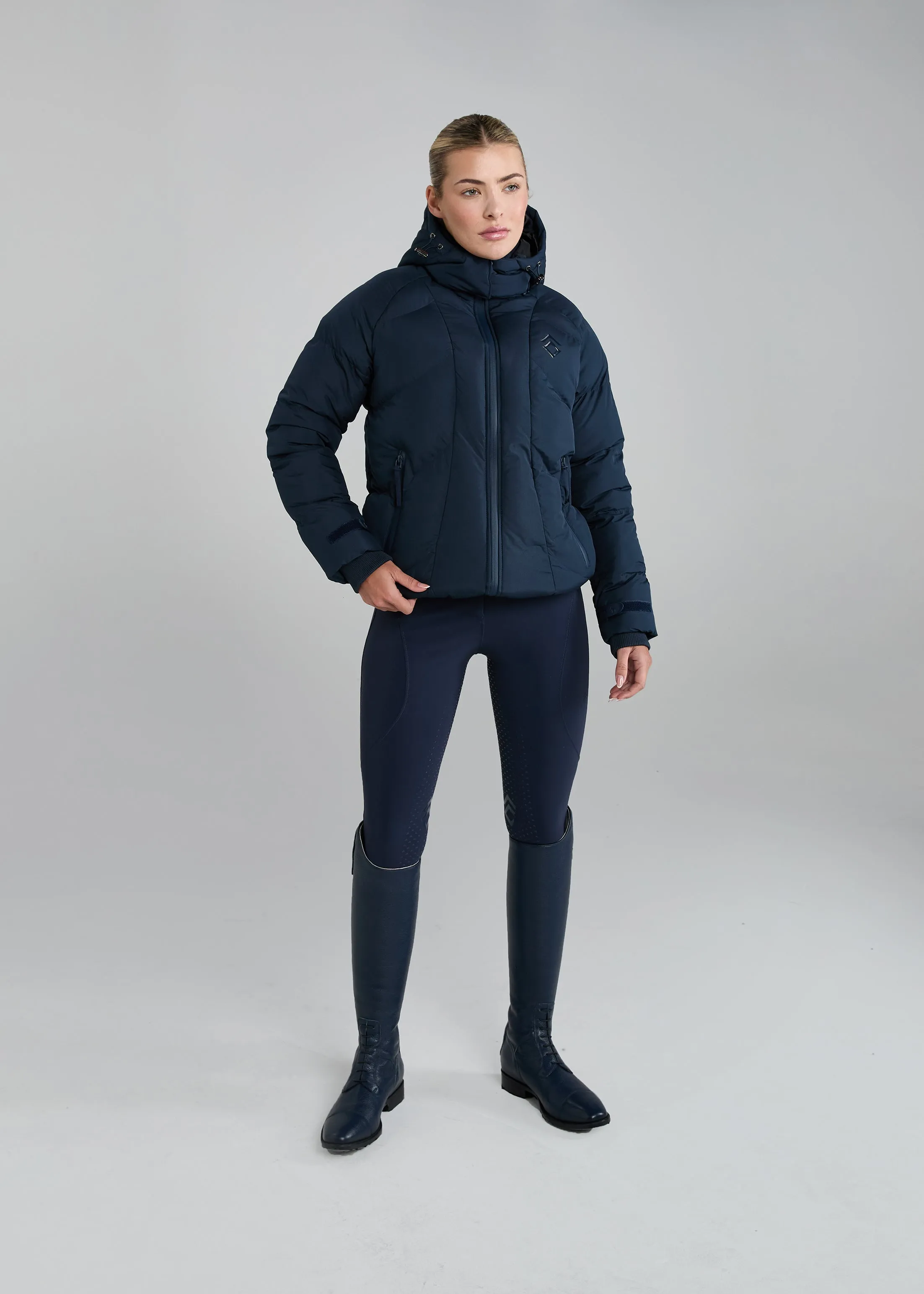 Navy Puffer Coat