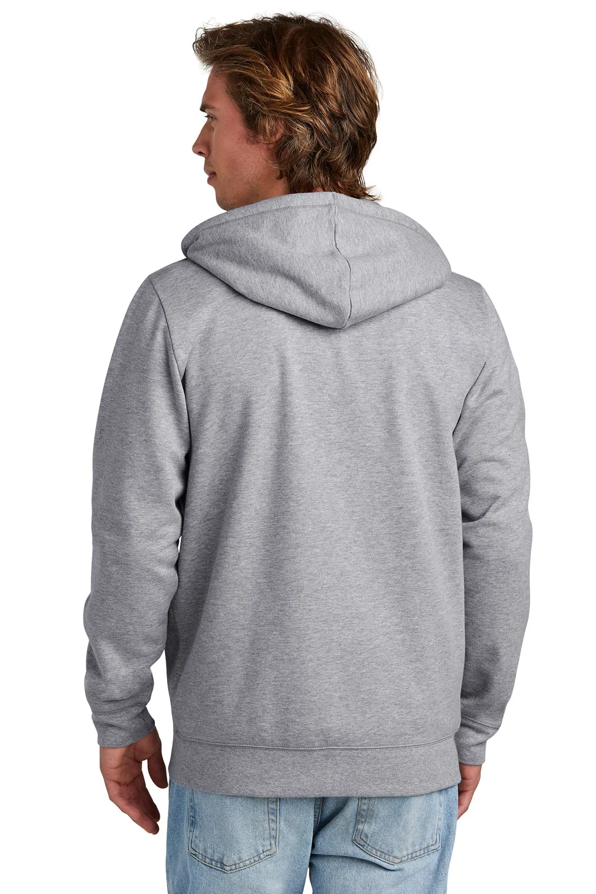 New Era Comeback Fleece Full-Zip Custom Hoodies, Athletic Heather