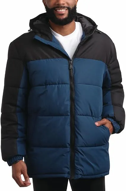 Ouilted Colorblock Puffer Titan