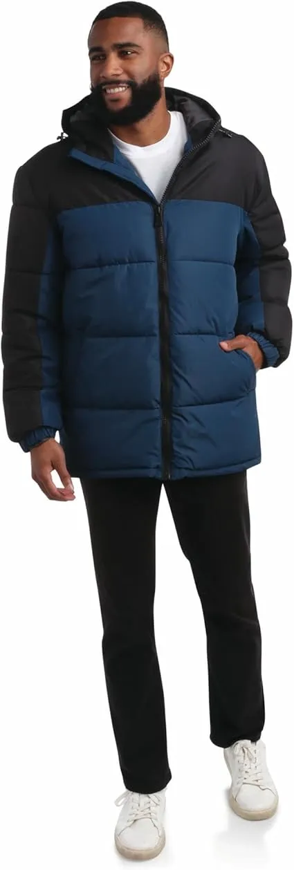 Ouilted Colorblock Puffer Titan