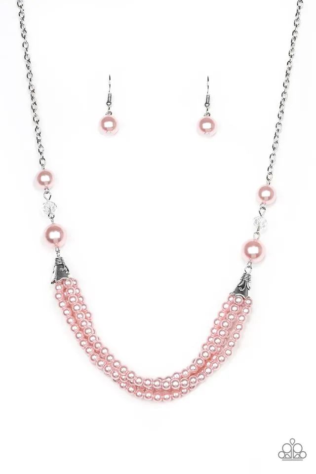 Paparazzi Necklace ~ One-WOMAN Show - Pink