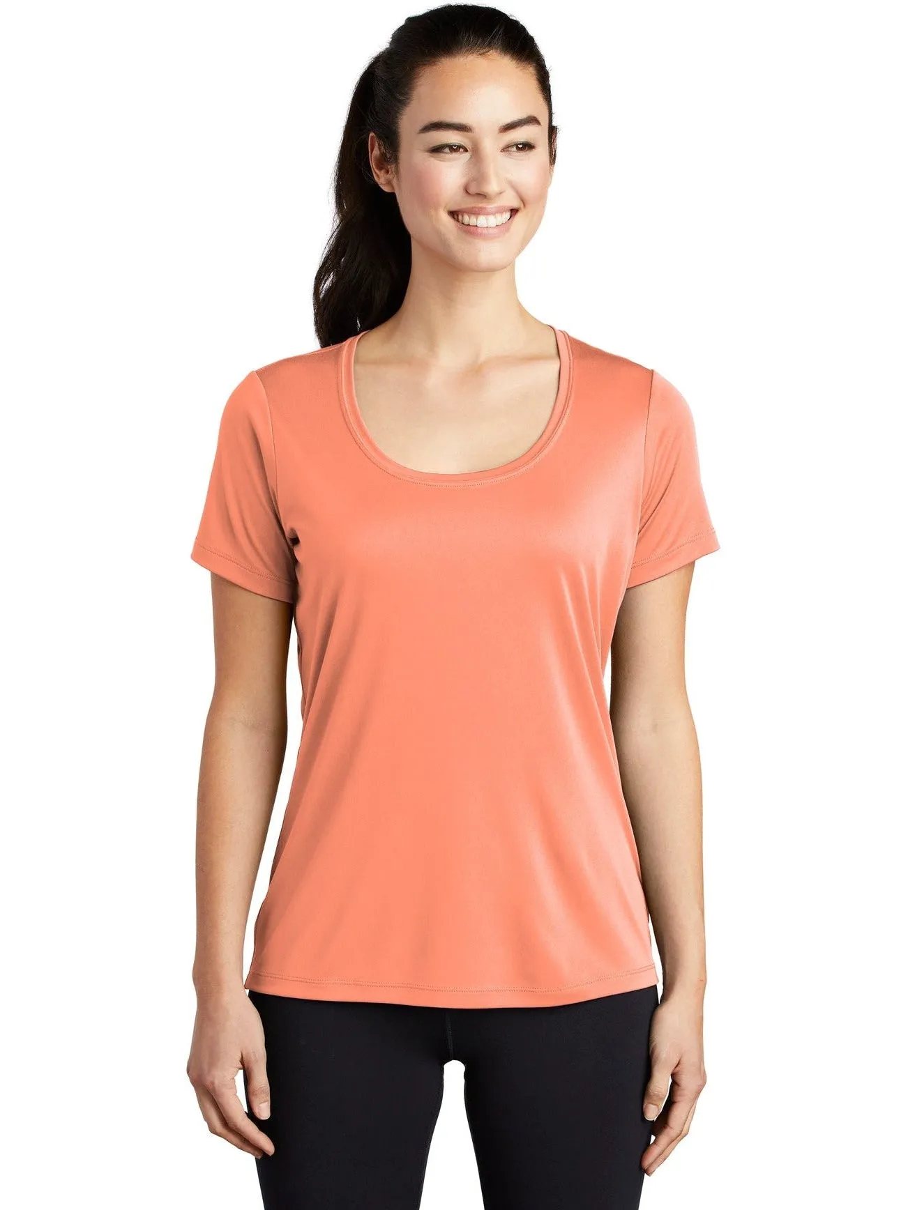 Sport-Tek Ladies Posi-Uv Pro Scoop Neck Tee