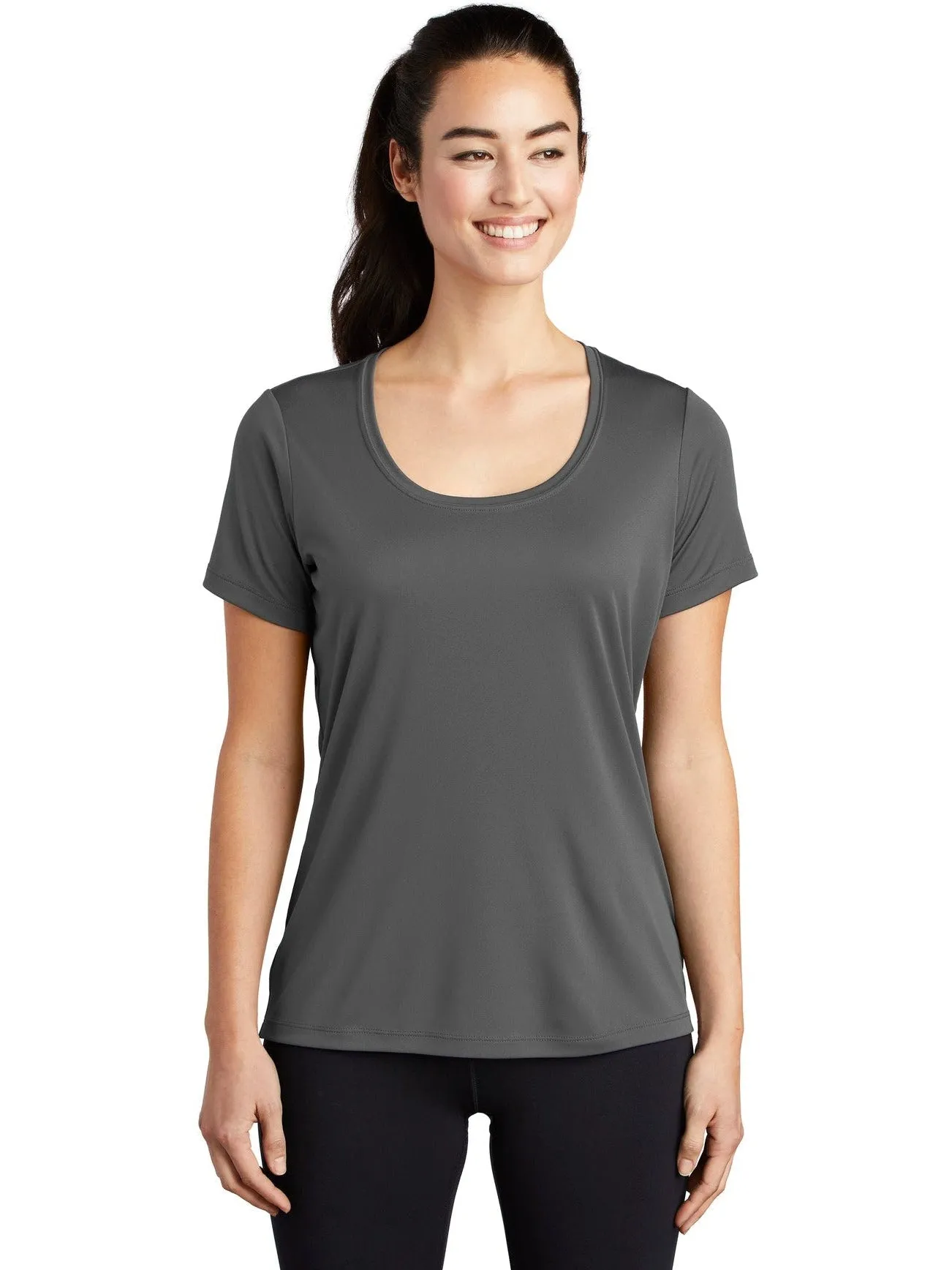 Sport-Tek Ladies Posi-Uv Pro Scoop Neck Tee