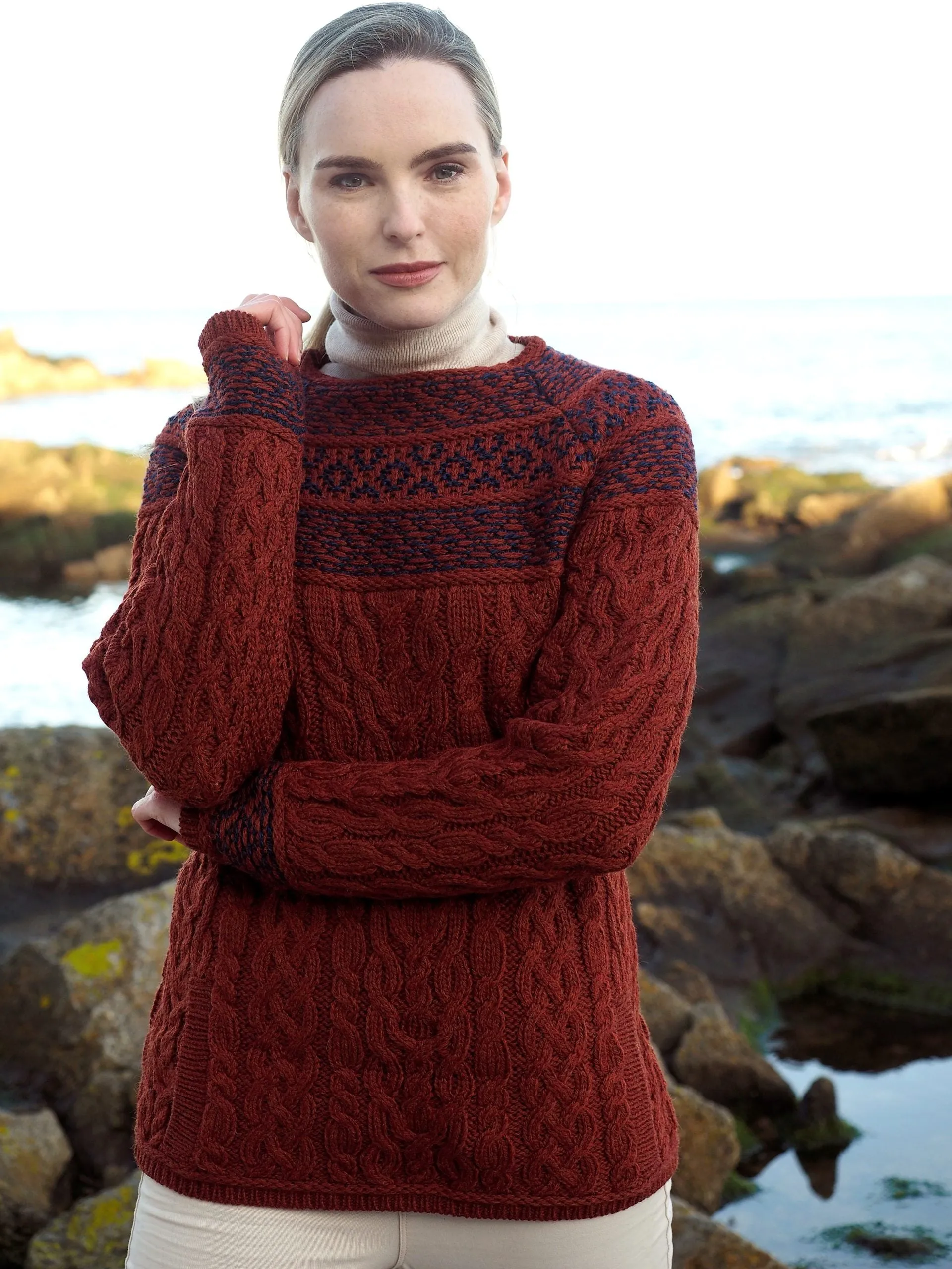 West End Knitwear | Fairisle Knit Sweater | Women's