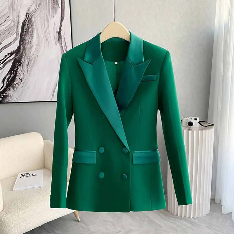 Women 2 Pieces Pantsuits Green Event Suits Formal Slim Suits