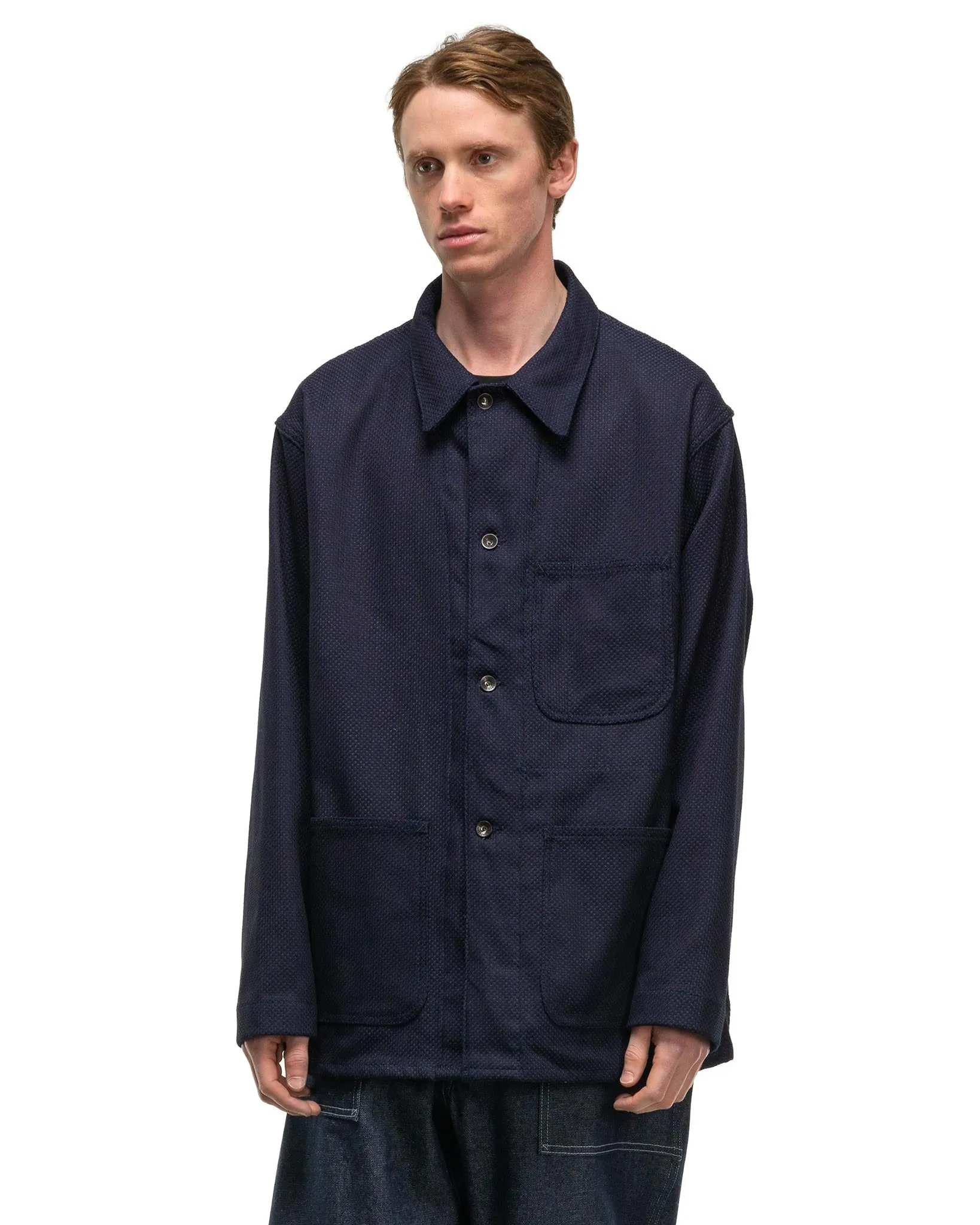 WORKADAY Utility Jacket Dark Navy Cotton Heavy Base